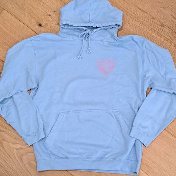 Odd Future OFWGKTA Hip Hop Streetwear Light Blue Graphic Hoodie Mens Medium - Picture 2 of 10